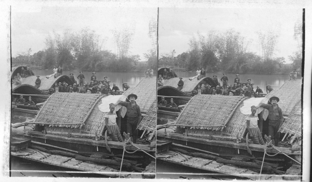 Pasig River Boats Carrying U.S. Soldiers to “Laguna de Bay” (1898)